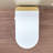 Modern Smart Toilet With Bidet, Auto Flush, Auto Open/Close,Heated Seat, Warm Water and Dry, Foam Shield Function White-122583331