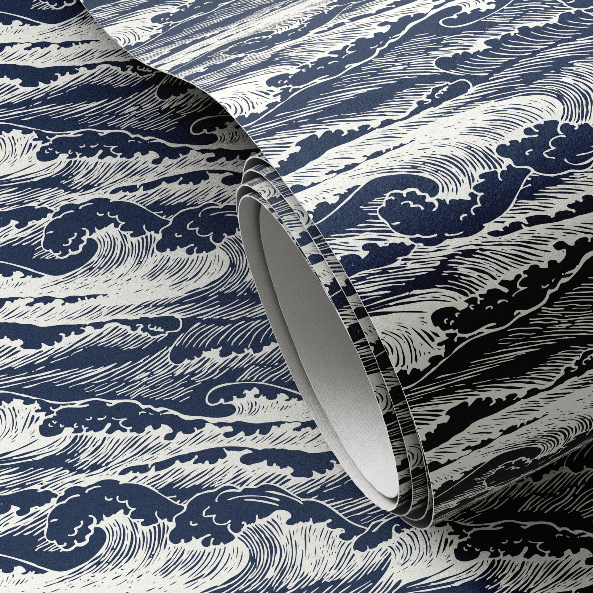 Fielder Wavebreak Wallpaper by Getty Images, Navy I