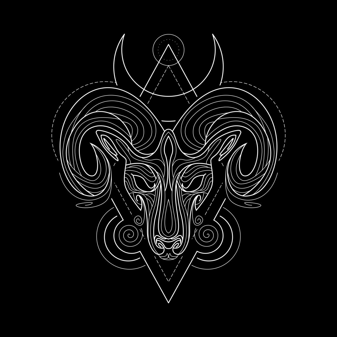 Zodiac Aries by Azhartz - Wrapped Canvas Print