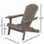 Chaise Adirondack d'extérieur en bois-115299723