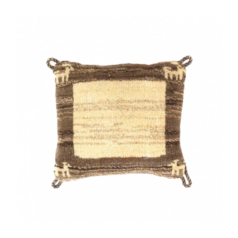 Wool Square Pillow Cover & Insert, Plaid 1