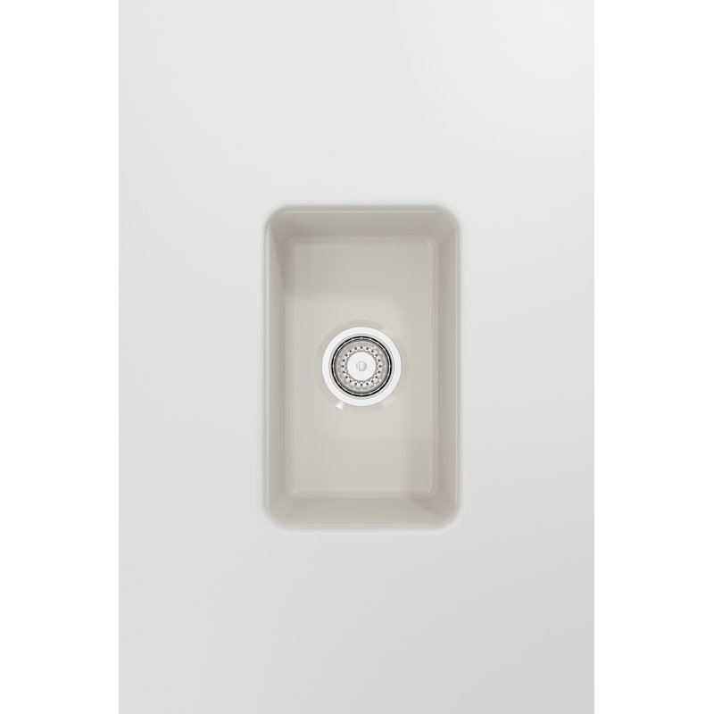 12'' L Kitchen Sink, Biscuit