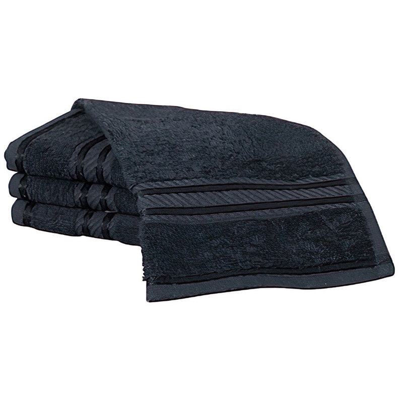 Berkly Midweight Washcloth, Black