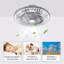 Ventilateur de plafond sans lame en cristal, ventilateur de plafond avec télécommande pour lumières, ventilateur de plafond à profil bas-98781949