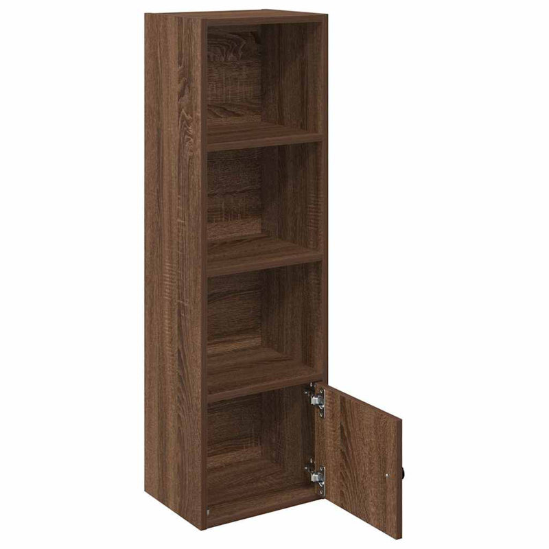 Conary 31cm W Bookcase, (4 Shelves) 102cmH x 31cmW x 24cmD, Brown Oak