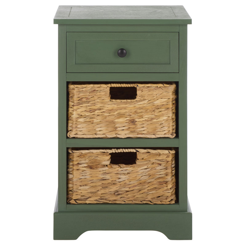 Painswick 3 - Drawer End Table with Storage, Dusty Green