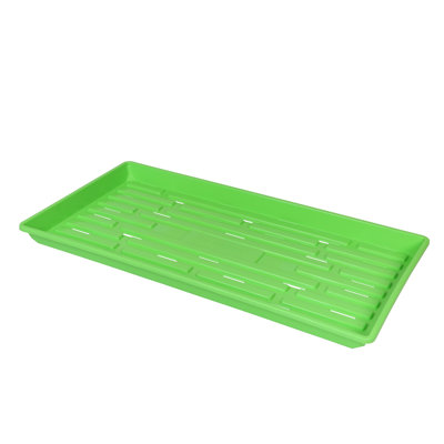 Sunpack 10” x 20” Shallow Plastic Seeding Tray with Holes