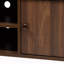 Meuble télé 2 portes en bois brun noyer moderne Mid-Century Ren