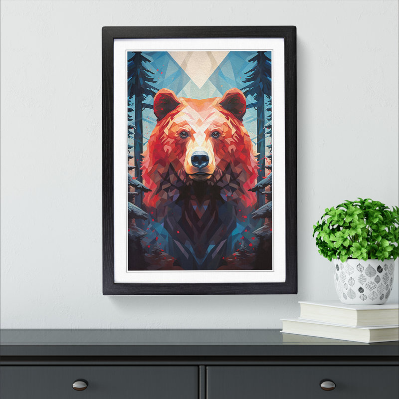 Single Picture Frame Print on Wood, Black Framed, 64cm H x 46cm W