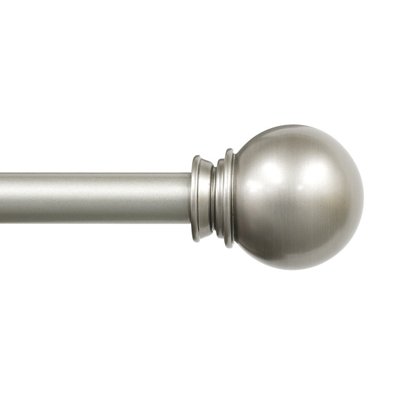Tringle à rideaux simple Drapery, Nickel brossé