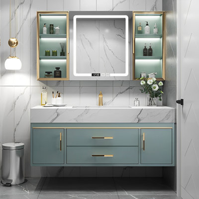 Bathroom cabinet modern simple light luxurious.