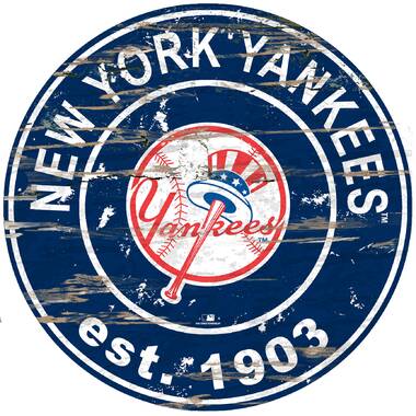 Ny Yankees Logo round Baseball Wall Décor