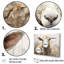 Cozy beige minimaliste mouton II - mouton, art mural-97034411-97034410