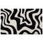Tapis de bain antidérapant à motif zèbre, noir et blanc, 61 x 109 cm, en microfibre ultra douce, absorbante, à séchage rapide et lavable. Idéal pour le plancher de la salle de bain, la douche, le lavabo, la baignoire et le linge.