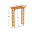 Tonnelle en bois robuste - Décoration extérieure polyvalente pour les mariages, le jardinage et Noël