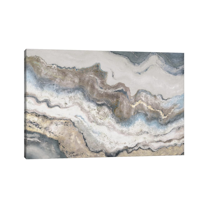 « Marbre » par Patricia Pinto-imprimé, Toile tendue, Pas de tapis, H 32 po x l 48 po x 1,5 po
