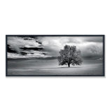 Lone Tree And Clouds In Wheat Field Print by PhotoDF