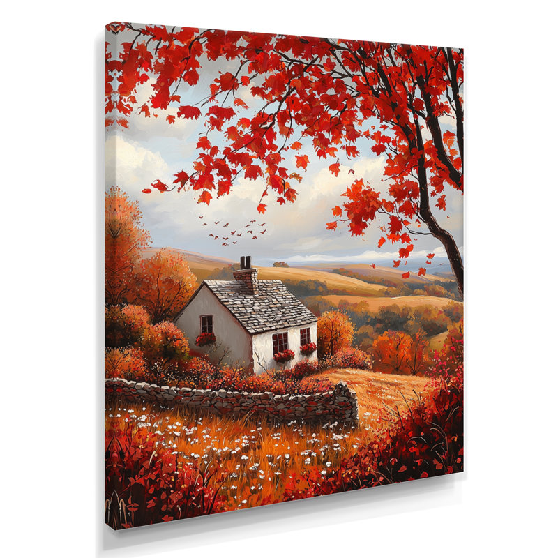 Duncann - art mural paysages, H 44 po x l 34 po, Toile tendue, Ne s'applique pas