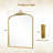 Kiany Metal Arched Mirror Vintage Mirror with Ornate Frame-668868099-658924789