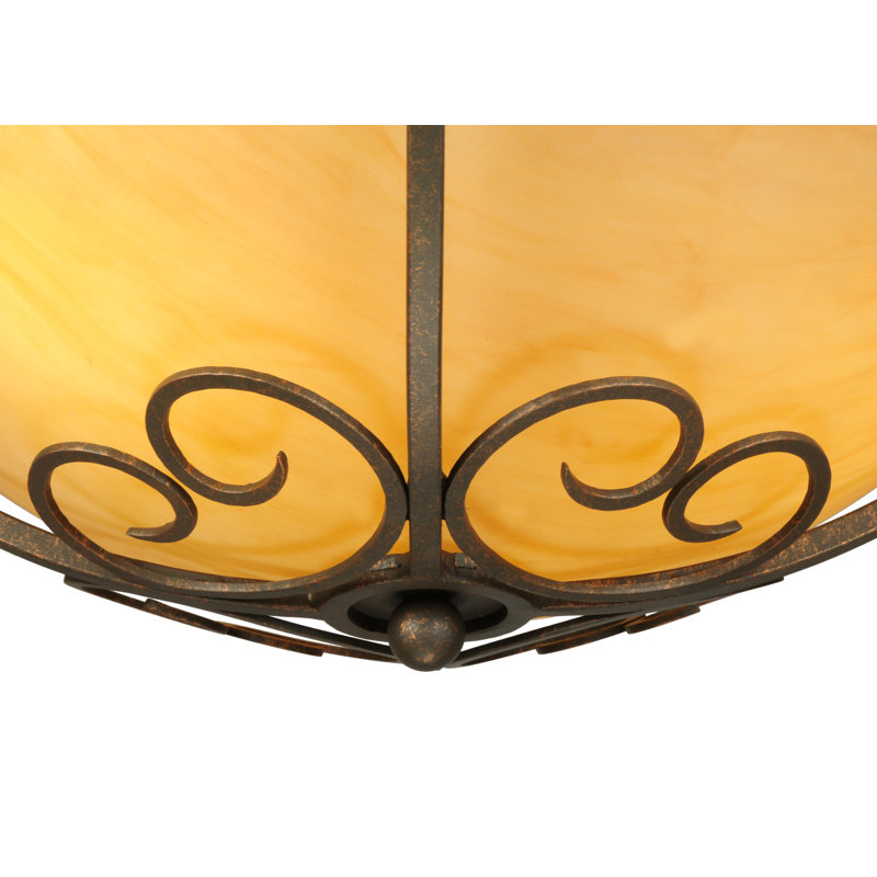 Alaine 3 - Light Semi Flush Mount, 13.25" H x 24" W x 24" D