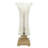 Glass Silver Uplight with Gold Base Set