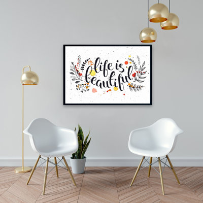 «Life Is Beautiful» sur toile