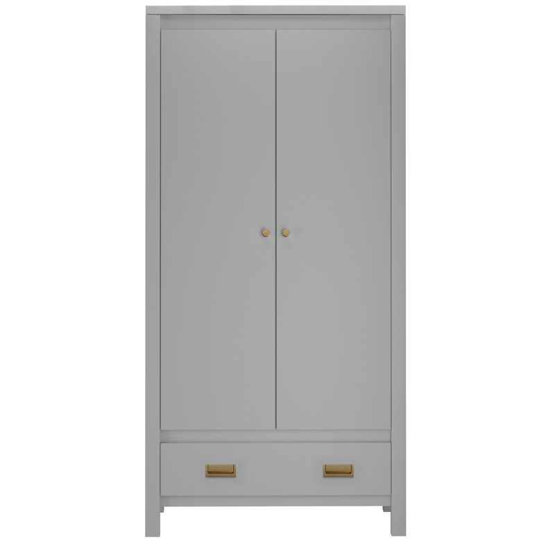 Alcocer 2 Door Wardrobe, Grey