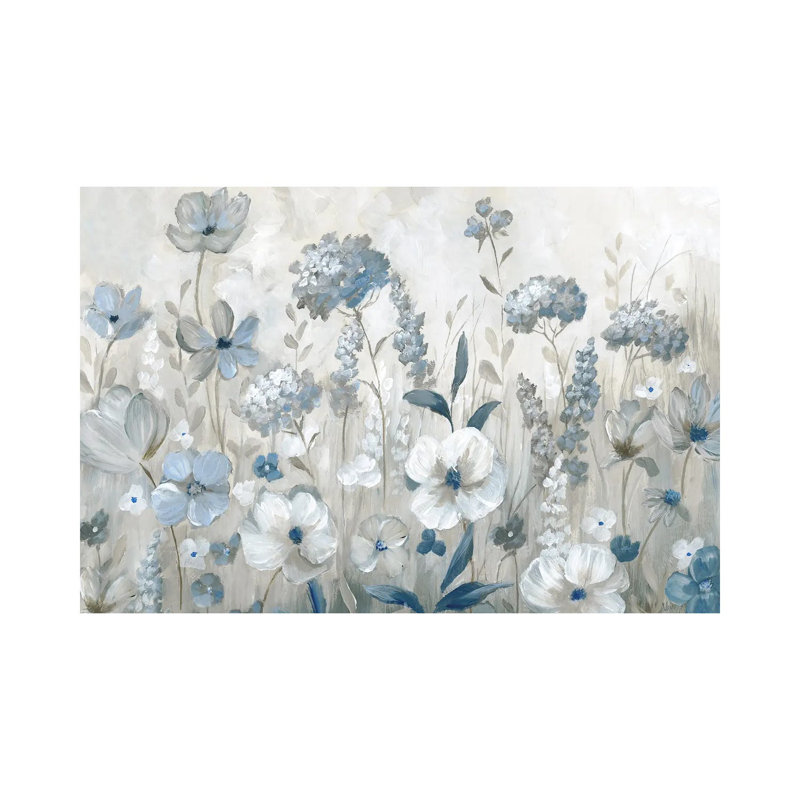 Cool Blue Field - impression d'art mural