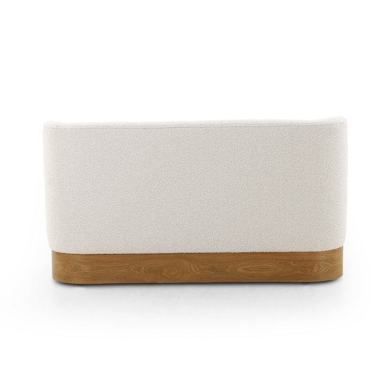 Krista Upholstered Dining Bench, White
