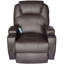 Fauteuil inclinable manuel pivotant en similicuir de 32 po de largeur avec fonction de massage Lexington