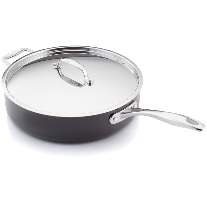 Stellar Hard Anodised Non-Stick Saute Pan with Lid