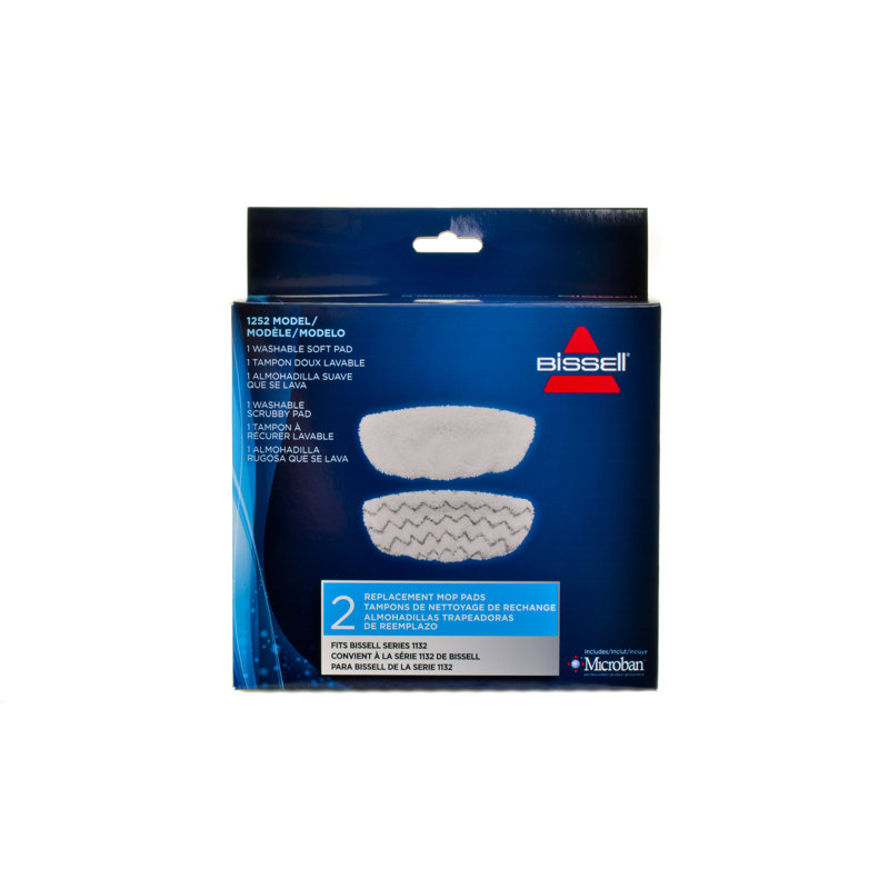 BISSELL Microfiber Steam Mop Pad Kit for Symphony Steam Mops