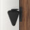 Loquet de sécurité coulissant en acier noir LAZ pour portes de placard