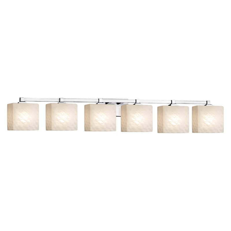 Éclairage pour meuble-lavabo 6 lumières Casson, Chrome poli