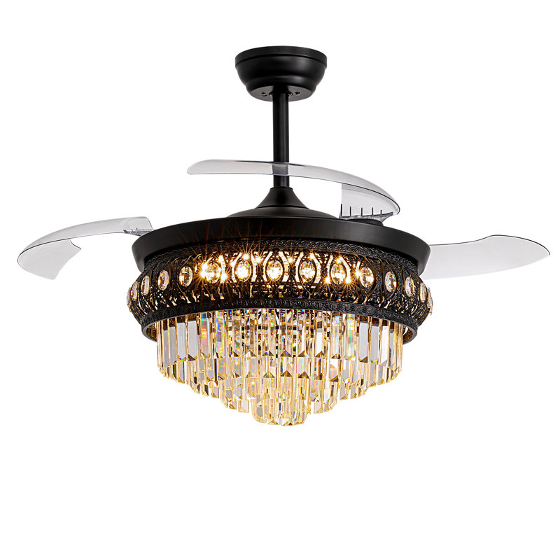 Ventilateur de plafond 48 "Crystal, 48 po de largeur