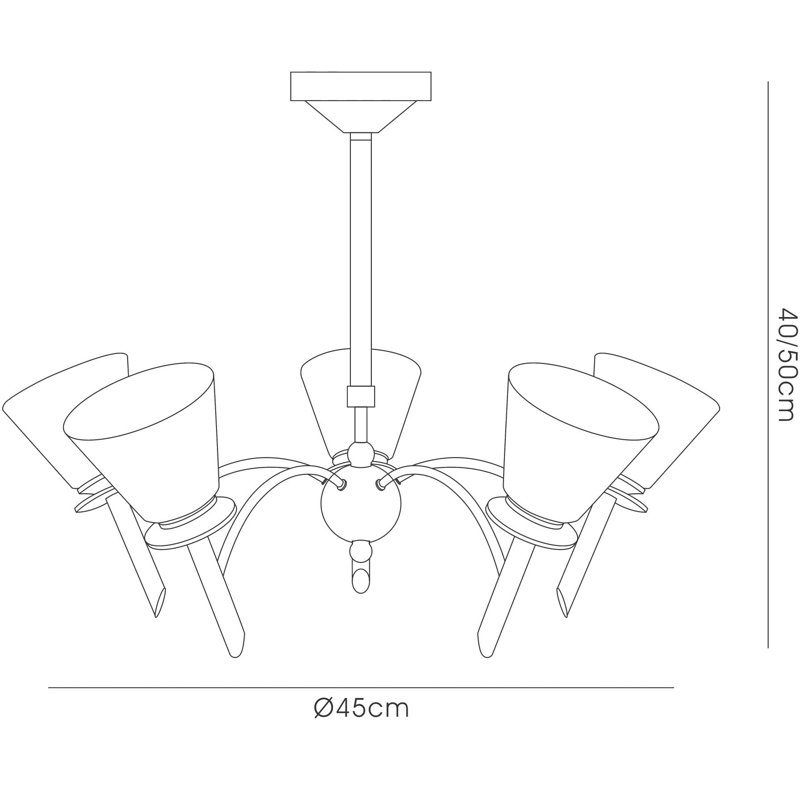 Kittelson 5 - Light Shaded Chandelier