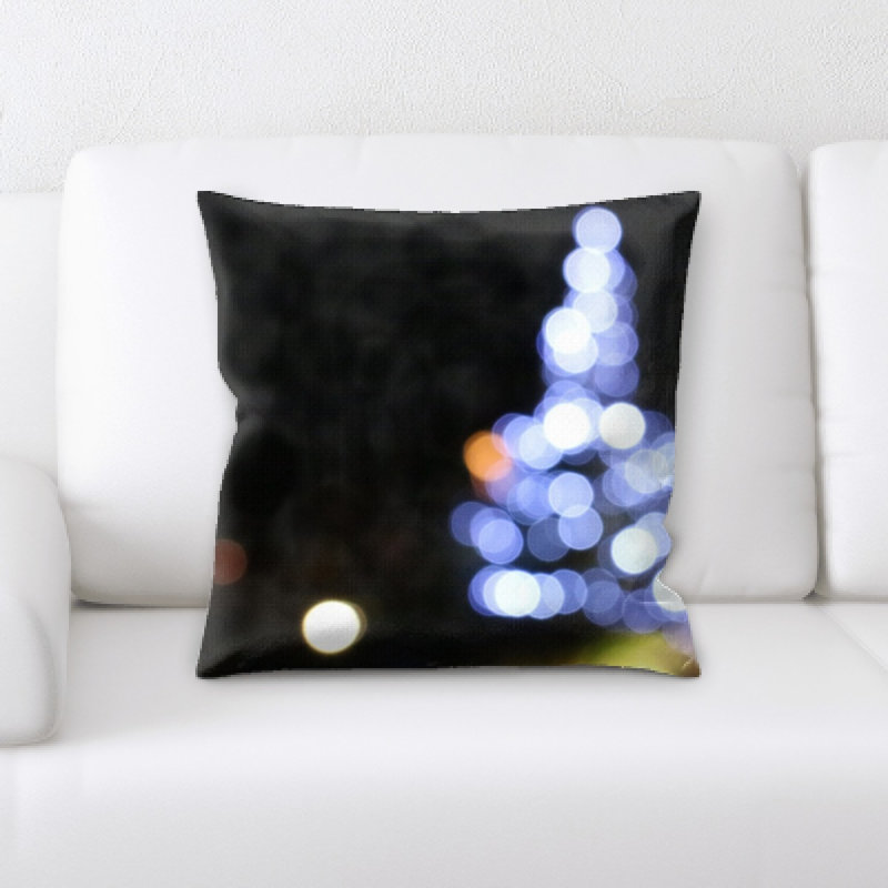 Housse et insert de coussin carré flouté