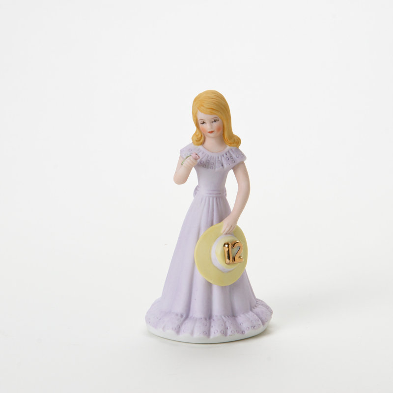 Figurine Growing Up Girls, Mauve/jaune