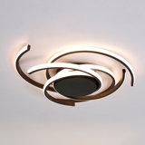 Luminaire à DEL encastré semi-encastré à 3 lumières Codie pour salon de chambre à coucher