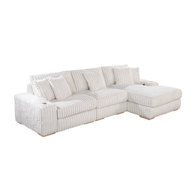 Canapé modulaire réversible à rayures Puffy