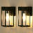 Matte Black Modern Outdoor Wall Lantern - Waterproof Rectangular Metal With Glass Shade Wall Sconce For Porch, Entryway, Garage-1604975978-1604975975