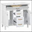 Meuble-lavabo à poignée dorée 36 po avec lavabo-1160674260