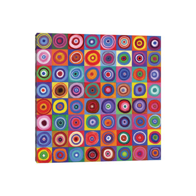 In Square Circle 64 After Kandinsky, 2012, by David Newton - Wrapped Canvas Print