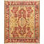 Agra Oriental Hand-Knotted Wool Gold/Red Area Rug