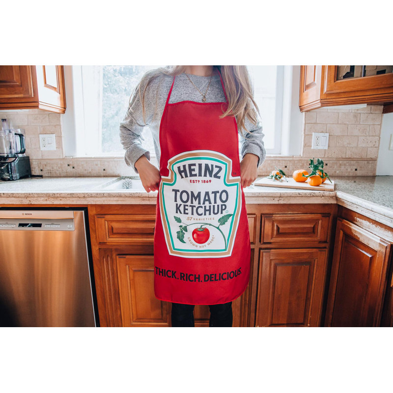 Tablier de cuisine au ketchup et aux tomates Heinz | Taille unique convenant à la plupart des adultes