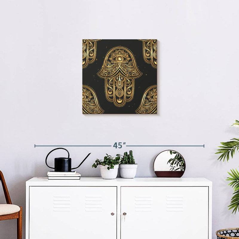 Hamsa ornementale Kerrick, H 20 po x l 20 po