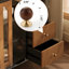 Buffet en noyer massif et bois manufacturé-1998661197