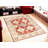 Rust & Beige Hand-Knotted Wool Area Rug – Handmade Traditional Geometric Medallion Design-391915671