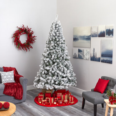 Arbre de Noël en flocage artificiel pin cachemire