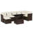 Vidaxl Garden Sofa Set Brown